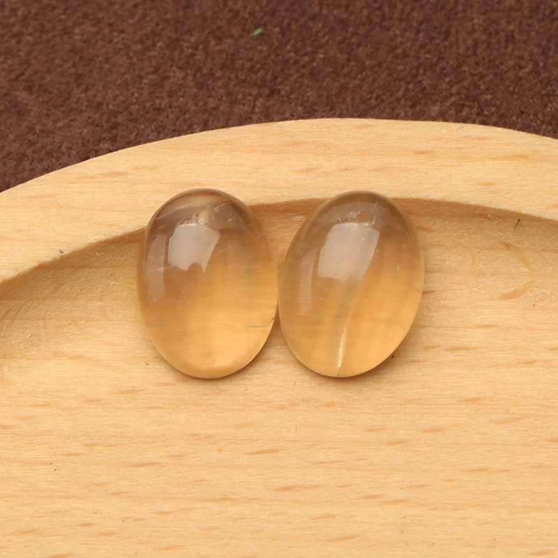 

Natural Stone Fluorite Cabochons Handmade Earring Beads for Women Jewelry Making Accessories 16x12x6mm 3.7g