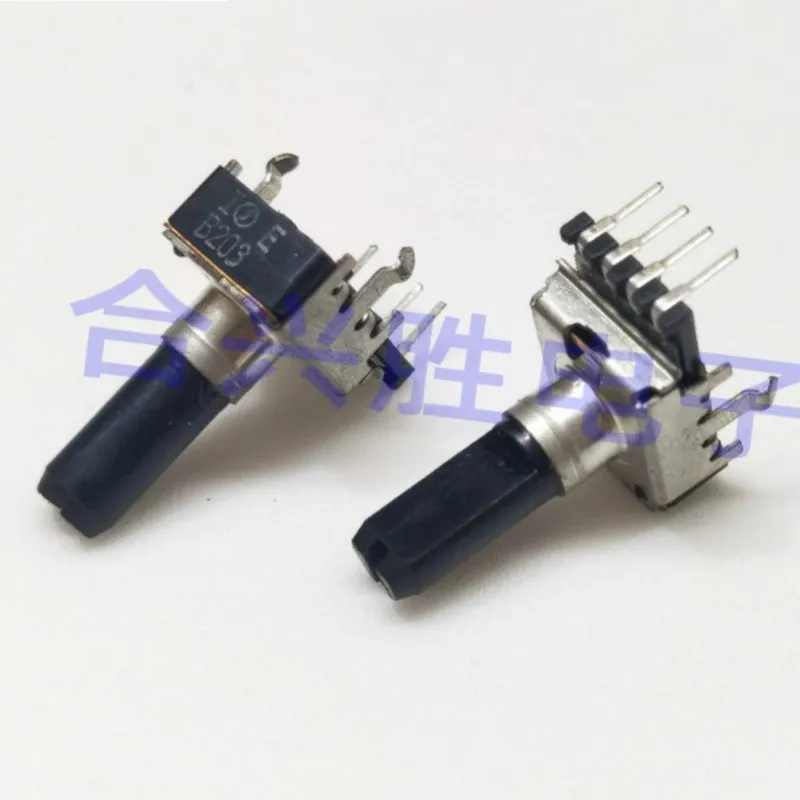 1PCS RK12 Type B20K B203 Power Amplifier Audio Volume Adjustment Potentiometer Mixer Knob 4Pin