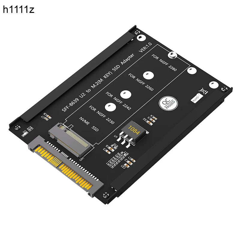 

M.2 NVME M Key to SFF-8639 U.2 Adapter Card Riser with Frame Bracket M2 to U2 Converter Supports 2230 2242 2260 2280 M2 NVME SSD