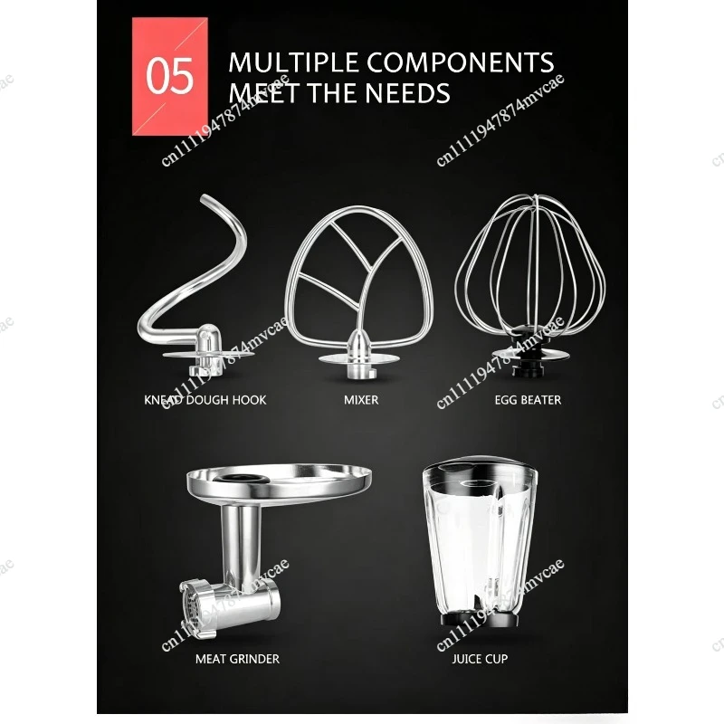 Multi-functional Stand Mixer Kitchen Blender Food Processor Planetary Mixer Egg Beater Kneading Dough Chef Machine 5L