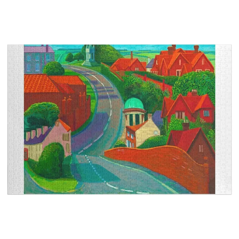 

David Hockney Jigsaw Puzzle Custom Name Wood Wooden Name Personalized Gift Ideas Customized Photo Puzzle
