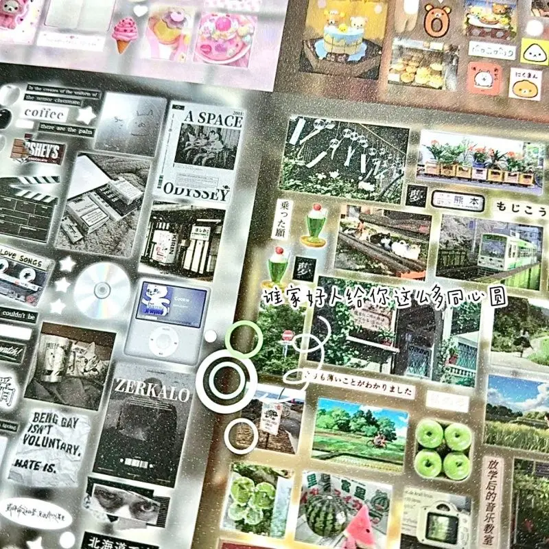 MINKYS  New Arrival 32 sheets/Piece Decorative Stickers Laptop Journal Photocard Sticker Book Kids Gift School Stationery