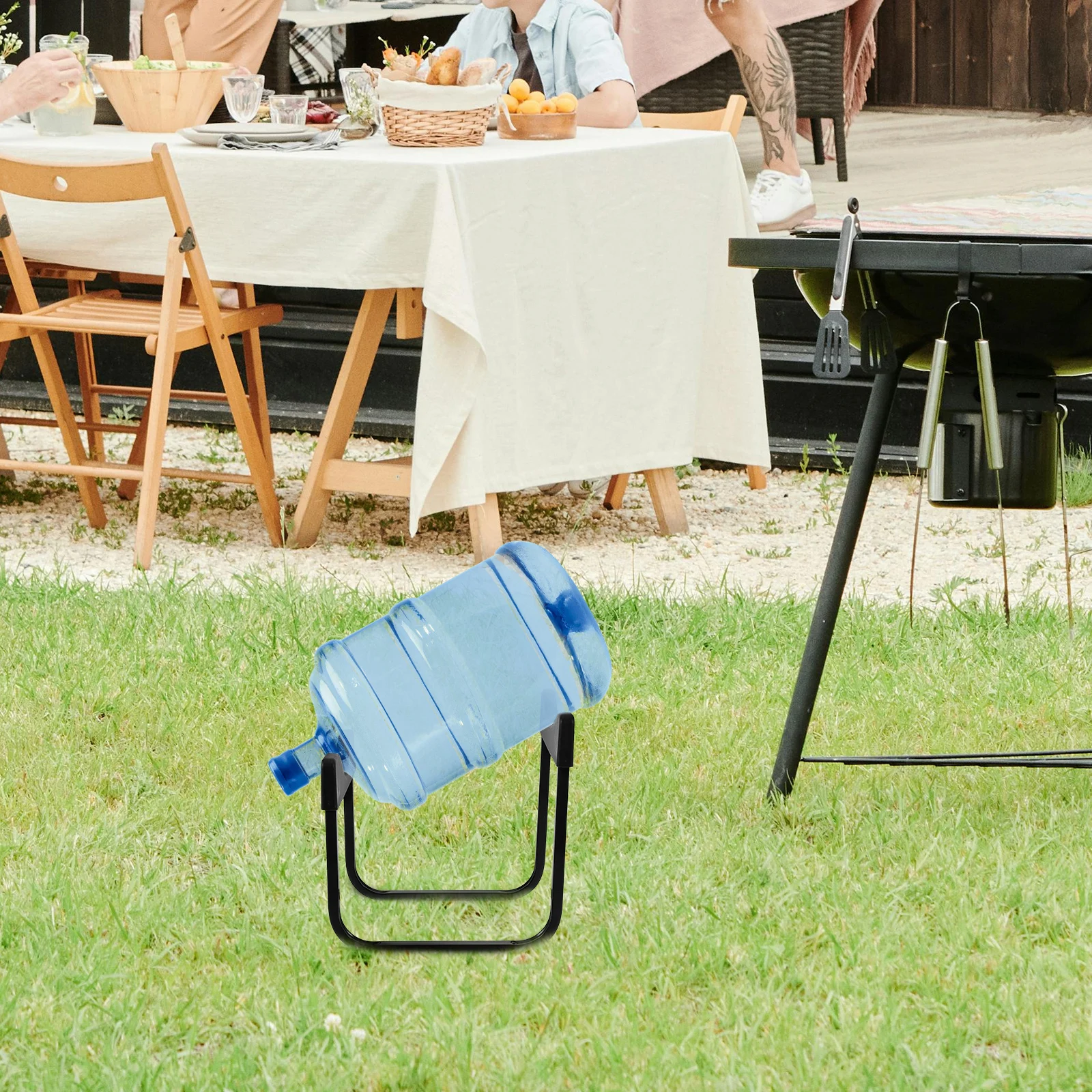 

Collapsible Water Bucket St for 5 Gallon Jug Lid H Camping Outdoor Foldable Storage Durability Plastic Iron
