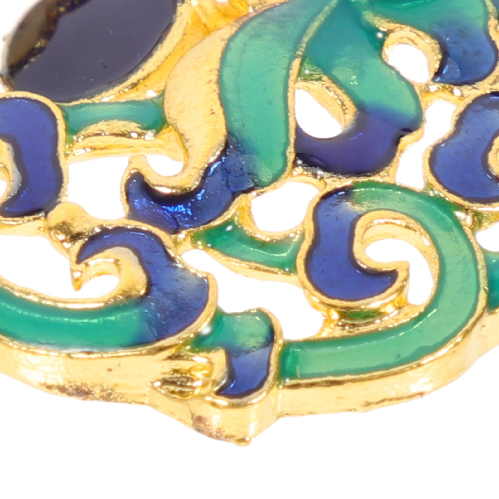 

10pcs Peacock Enamel Pendant Necklace Brooch Making Charms Chinese Style Bracelet Alloy Jewelry Accessories DIY Craft