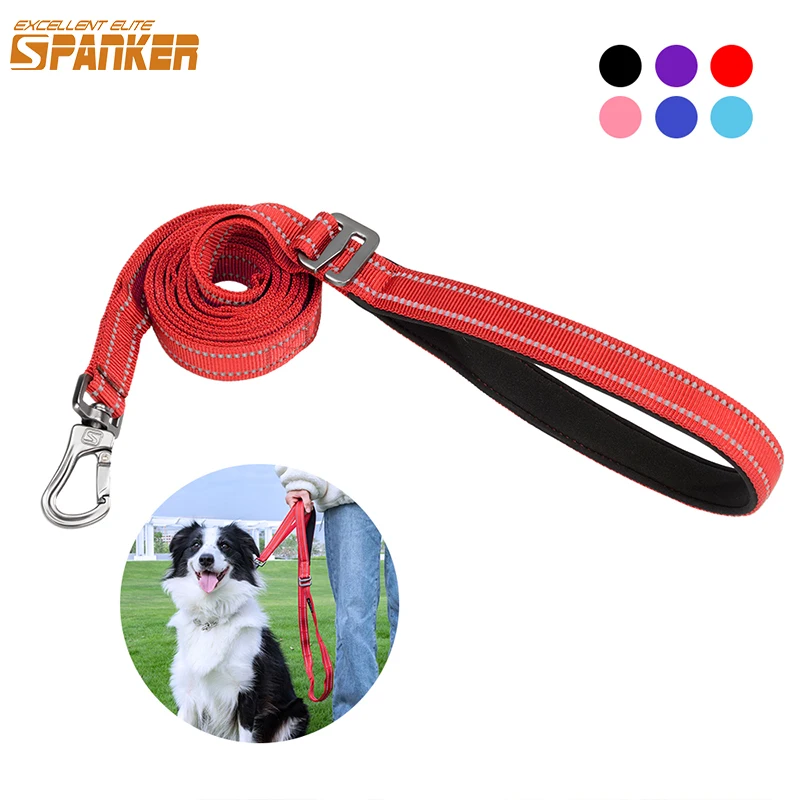 Pet Dog Leash 1inch Adjustable Leash Safety Travel Puppy Rope Walk the Dogs Supplies Durable Pet Accessories