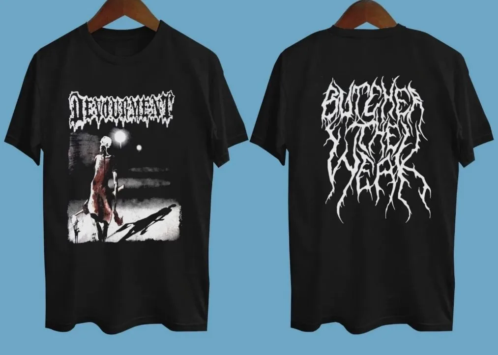 NEW Devourment Butcher The Weak Short Sleeve Black All Size T-Shirt