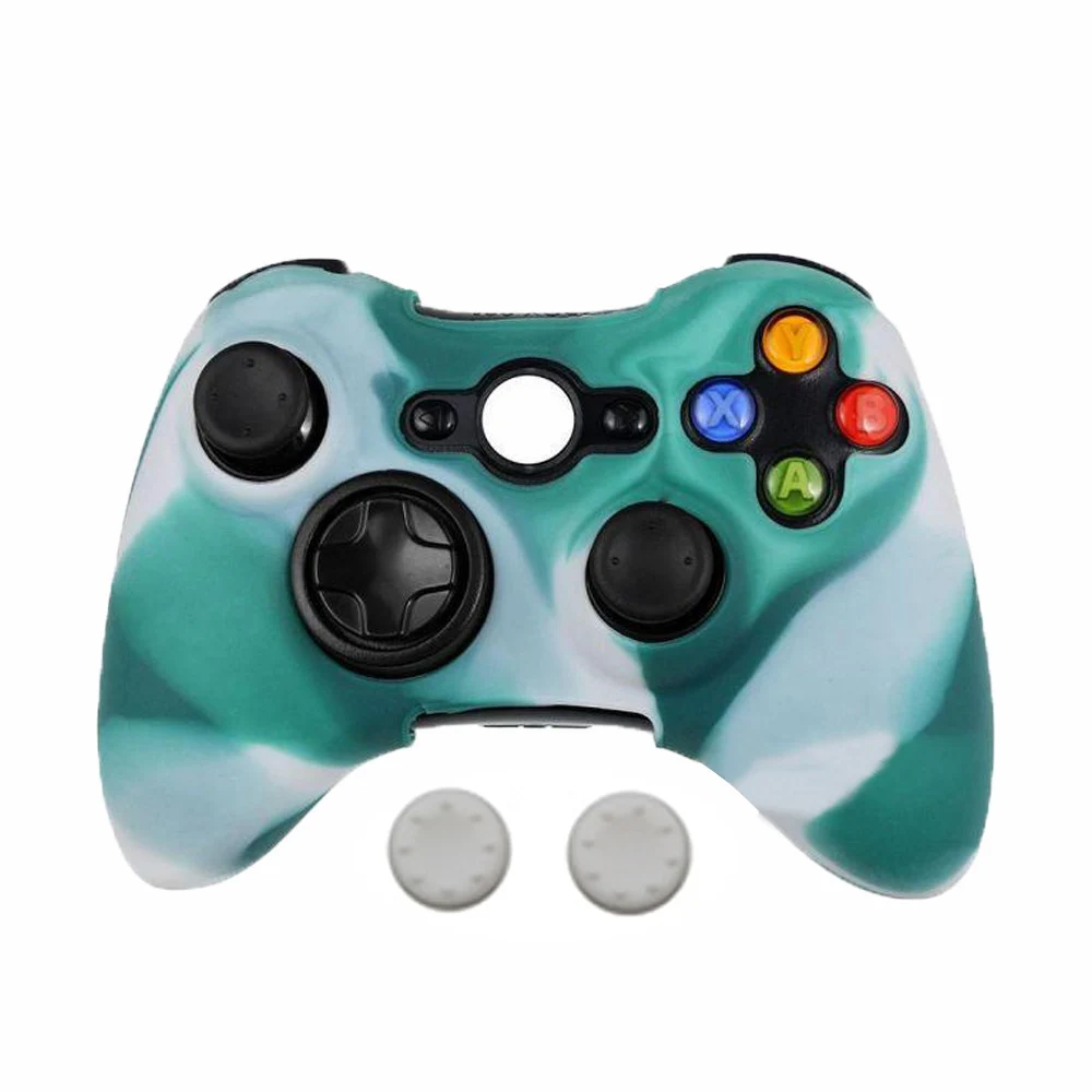 Funda de silicona para Xbox 360, funda protectora de goma suave para mando de Xbox 360, accesorios de Gel