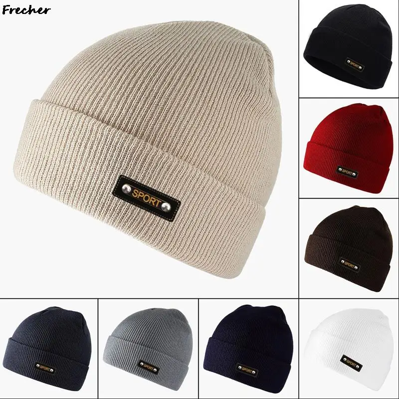 

Winter Skullies Knitted Hats Men Women Beanies Outdoor Warm Bonnet Caps Unisex Slouchy Casual Cap Keep Warm Wool Hat Hip Hop