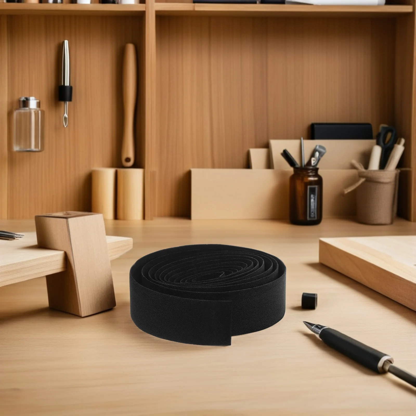 1Pair Handlebar Tape Wrap Pink Road Bike Cork Non-Slip Belt Thin-Walled Anti-Slip Pattern Cushioned Feeling Handlebar Tape