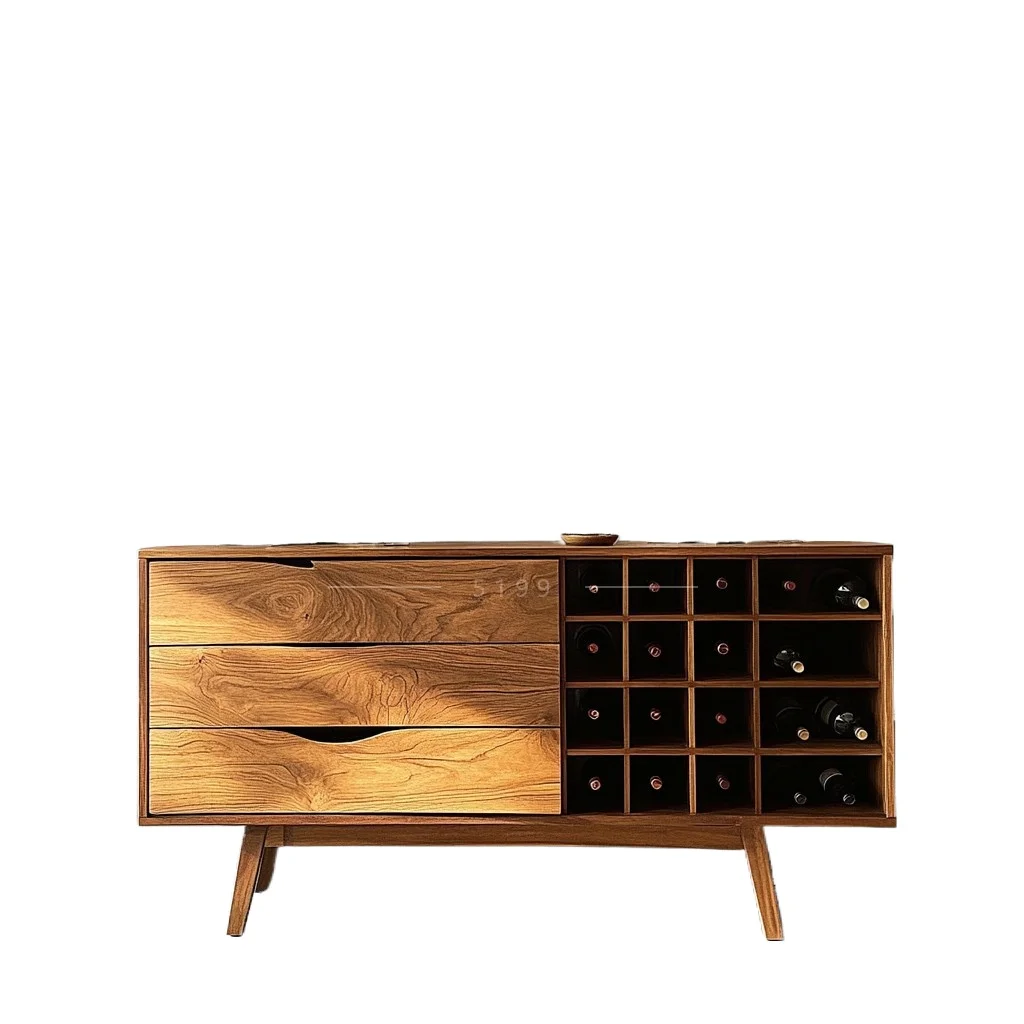 

Solid wood dining side wine cabinet atmosphere B & B entrance storage storage cabinet Villa tea cabinet