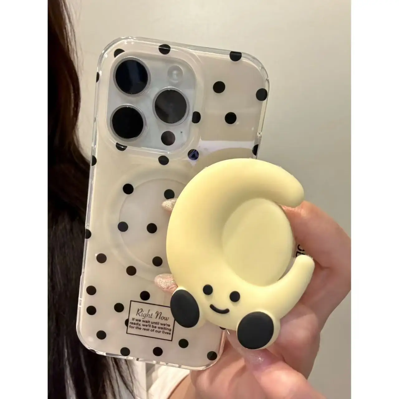 Korea Nette 3d Sterne Mond Für Magsafe Magnetische Telefon Griptok Stehen Für iPhone Universal Zubehör Telefon Halter Ring Unterstützung Grip – Detail 2