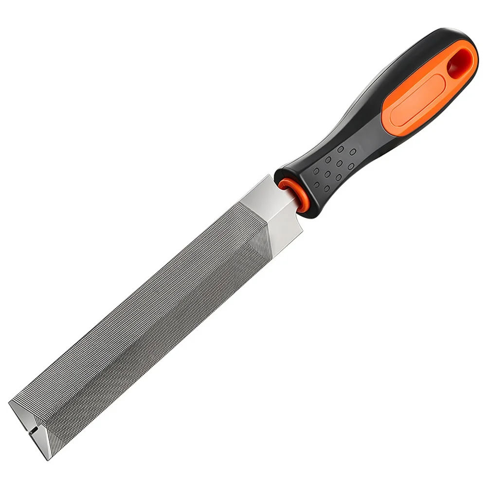 1pc 6 Inch Metal Files Rasps Square File  With Ergonomic Handle For Woodworking Fine Teeth Long-Lasting Grinding Hand Tools