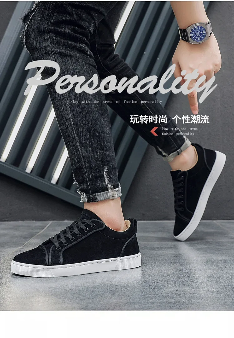 2026 New Spring Autumn Men's Board Shoes Versatile Men's Casual Single Shoes Anti Slip Sports Shoes