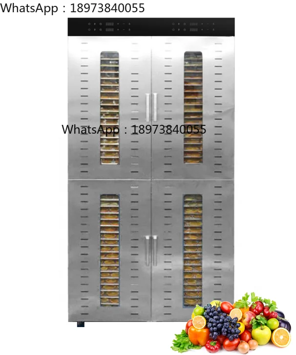 96 Trays Stainless Steel Industrial Commercial Meat Dryer Fruit Dehydrator Vegetable Fruit Dehydrator Machine