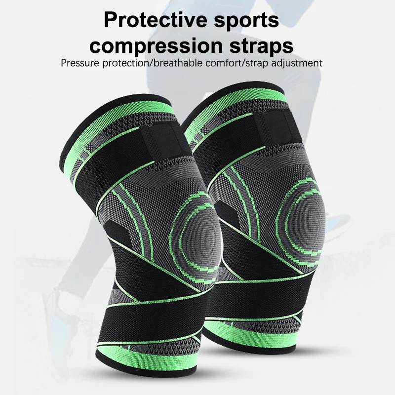 Sports Pressure Knee Pads, Running, Mountaineering, Cycling, Knitting Knee Pads, Sports Straps, Knee Pads