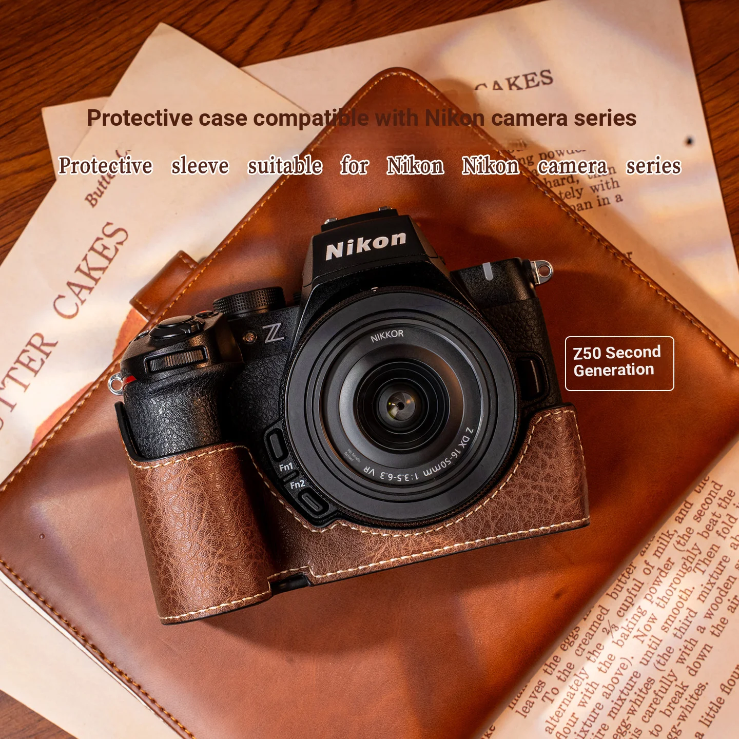 Custodia Protettiva per Fotocamera Adatta per Nikon Z50II Z30/Z50, Guscio Protettivo per Z5/Z6/Z62/Z7/72, Borsa per Fotocamera con Cinghia Base