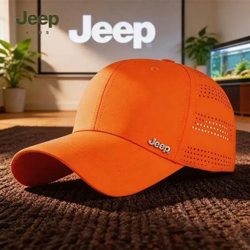 

JEEP baseball cap, spring and summer outdoor travel sports cap, hiking breathable sun protection cap, children's