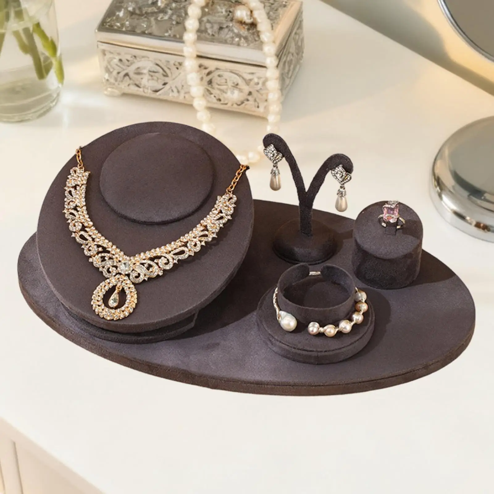 Jewelry Display Stand Stylish Decoration Versatile for Bedroom Desktop Store