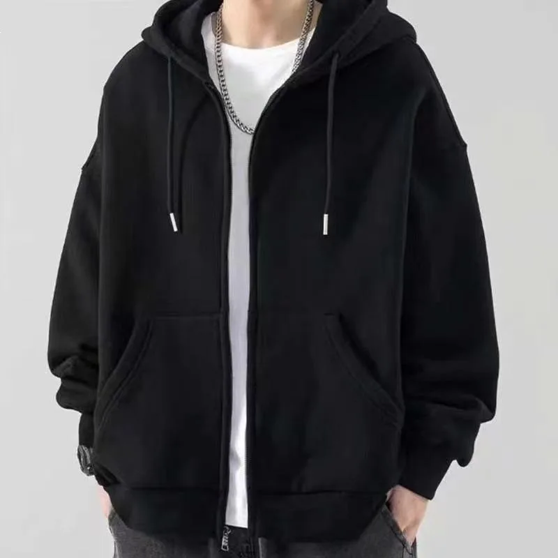 

Unisex Hooded Cotton Sweatshirt Cardigan Cross-Border Elastic Waist Animal Patterned Comfortable Fit Spring Summer Autumn