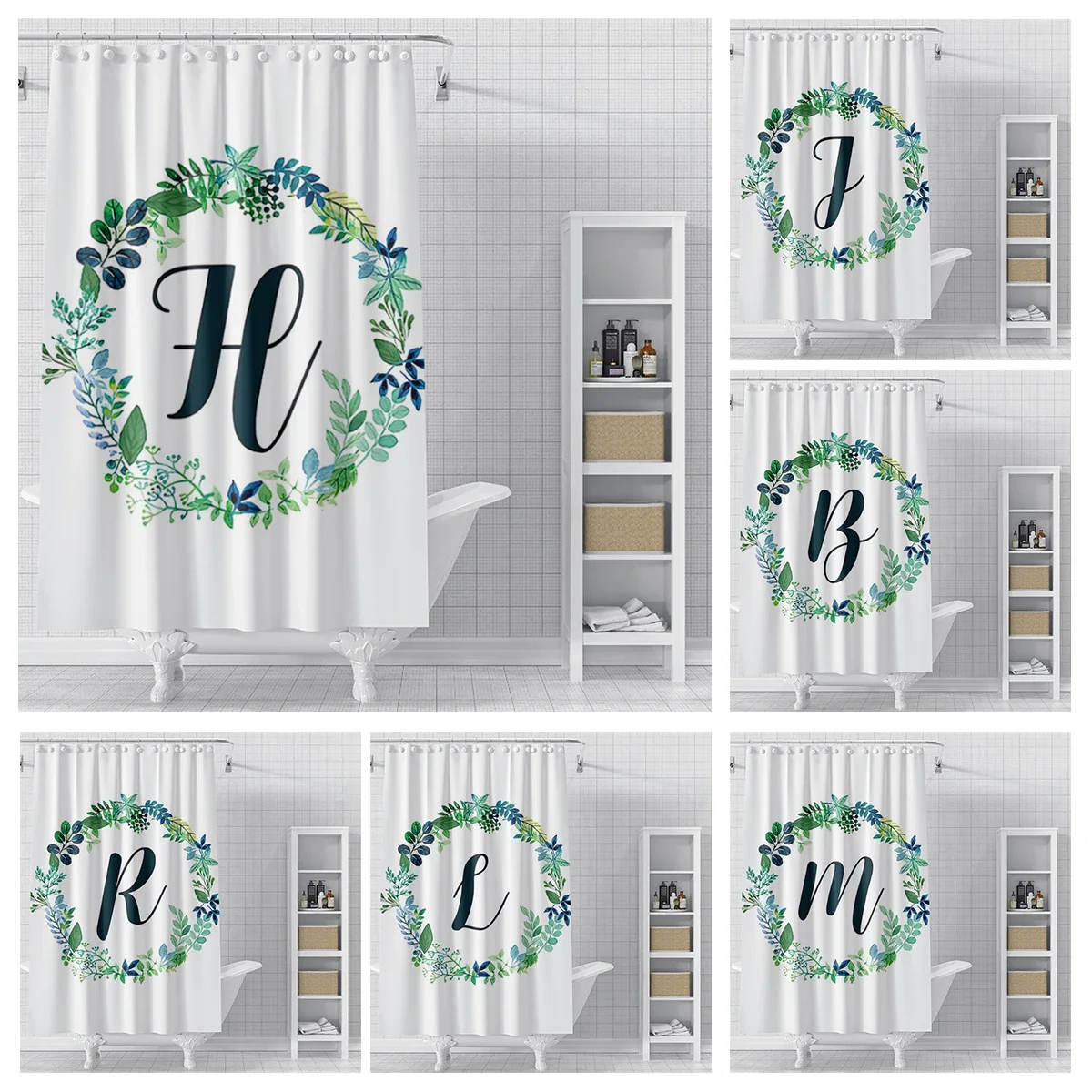 Home decor 26 letter shower curtains for bathroom waterproof fabric bathroom Curtains modern shower curtain 180x200 240x200