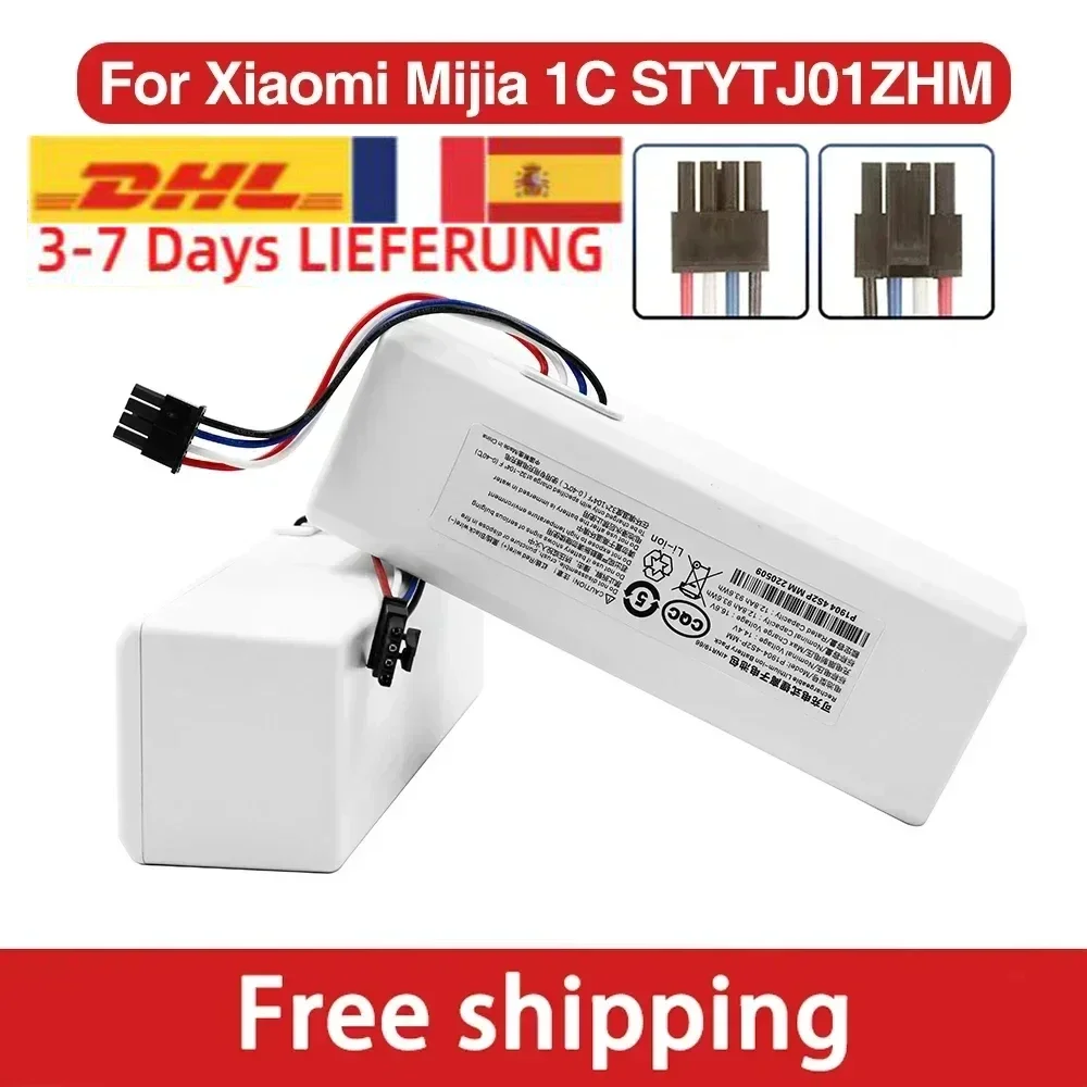 For Xiaomi Robot Battery 14.4V 1C STYTJ01ZHM Mijia Mi Vacuum Cleaner Sweeping Mopping Robot Replacement Battery G1