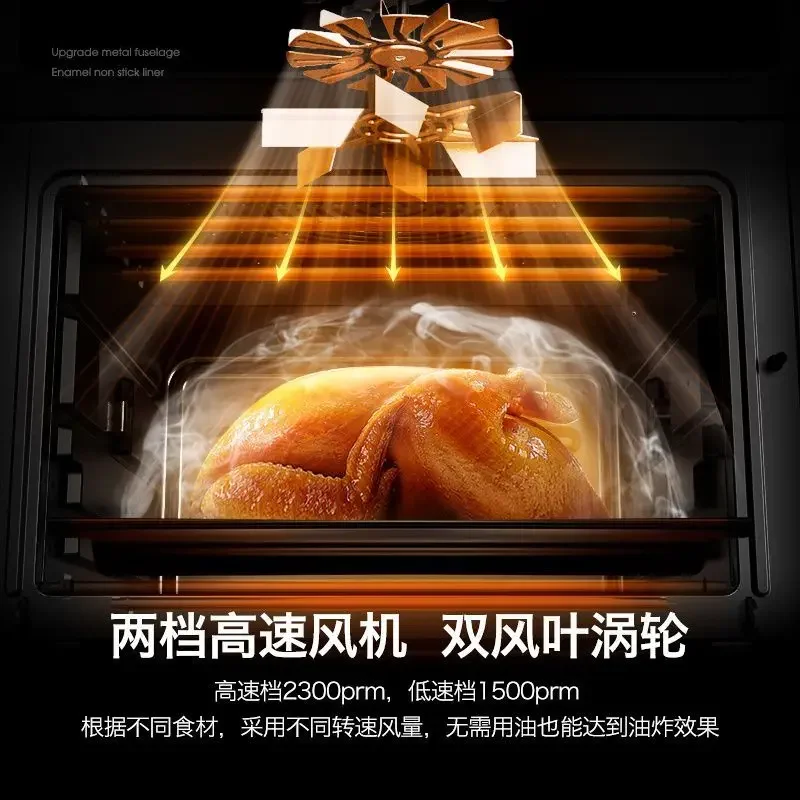 فرن تسخين موحد عالي الكفاءة فرن جديد بطانة المينا جسم معدني منزلية ذات سعة كبيرة خبز متعدد الوظائف