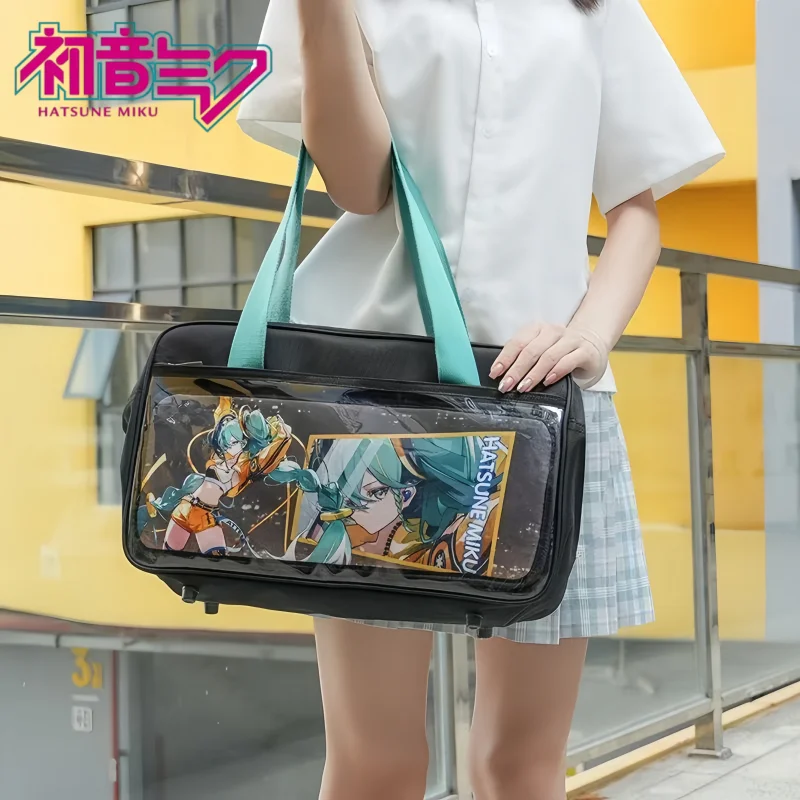 

Hatsune Miku Single-shoulder Uniform Bag Comic Exhibition Commuter Package Large Capacity Itabag Anime Merchandise Festival Gift