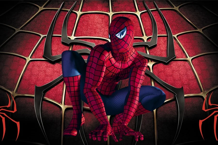 Tema de Spiderman, decoraciones para fiesta de cumpleaños de bebés, fondos de fotografía de vinilo, fondo de fiesta para estudio fotográfico