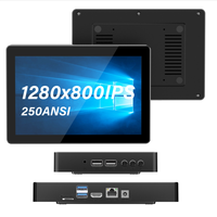 Higole F3 APL 1280x800 IPS Intel N4200 Mini PC Win 10 WiFi5 4GB LPDDR4 64GB eMMC RJ-45 1000Mbps 4K HDMI Desktop Touch Screen PC