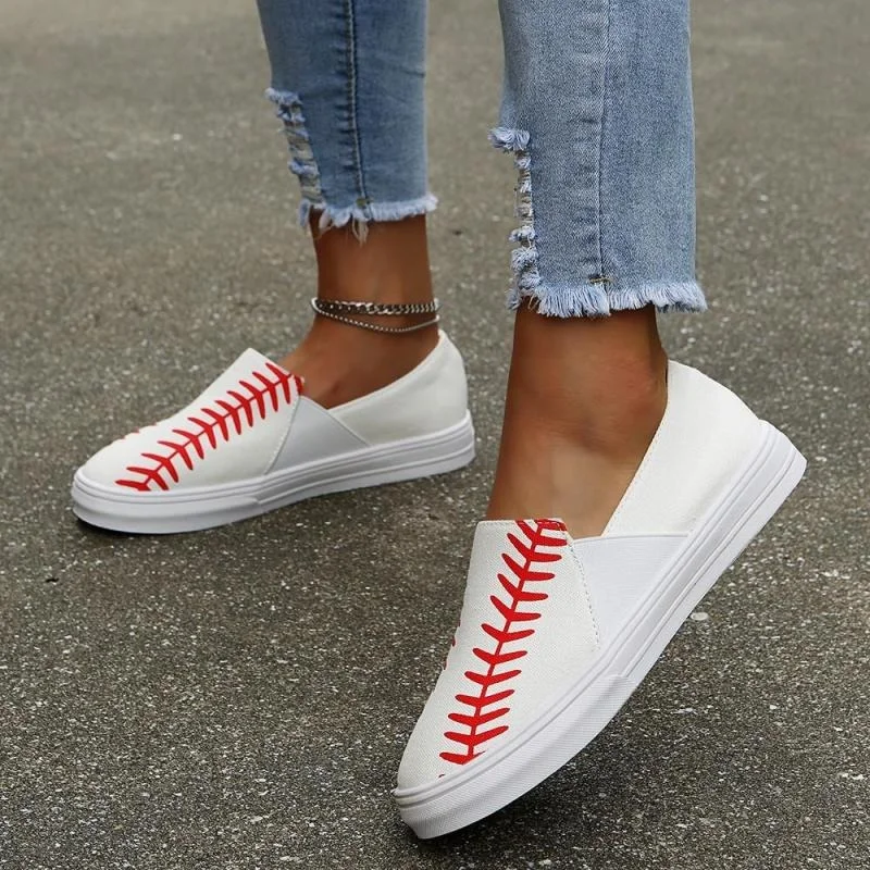 2022 New Spring and Autumn Casual Leaves White Bottom White Round Head Low-top Women's Canvas Shoes Fashion Shallow Mouth