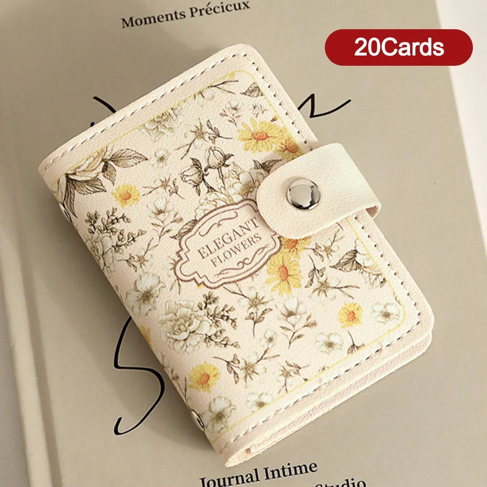 Portable 20/30 Card Pockets Women Wallets PU Leather Lightweight Money Bag Waterproof Large Capacity Credit Card Holder Women