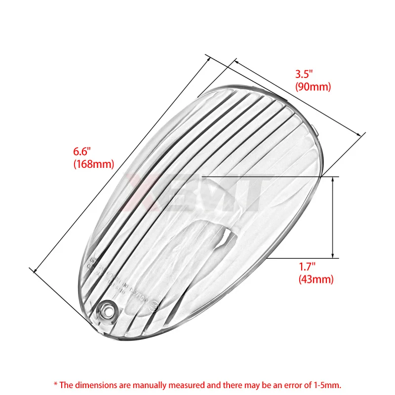 Motorcycle Brake Tail Light Lens For Kawasaki Vulcan 1600 Mean Streak 04-08 Vulcan 1500 02-03 VN900 Classic/LT/Custom 06-23