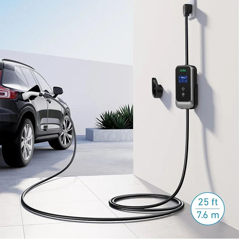 Factory Direct American Standard Type2 EV Charging 3.5KW 7KW Multi-Phase Adjustable Portable Charging Stations