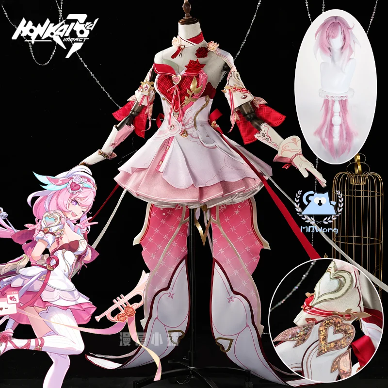 

Game Honkai Impact 3 Elysia Cosplay Costume New Elysian Realm Ellie Miss Pink Elf Erishia Cosplay Outfit For Hallowmas Party