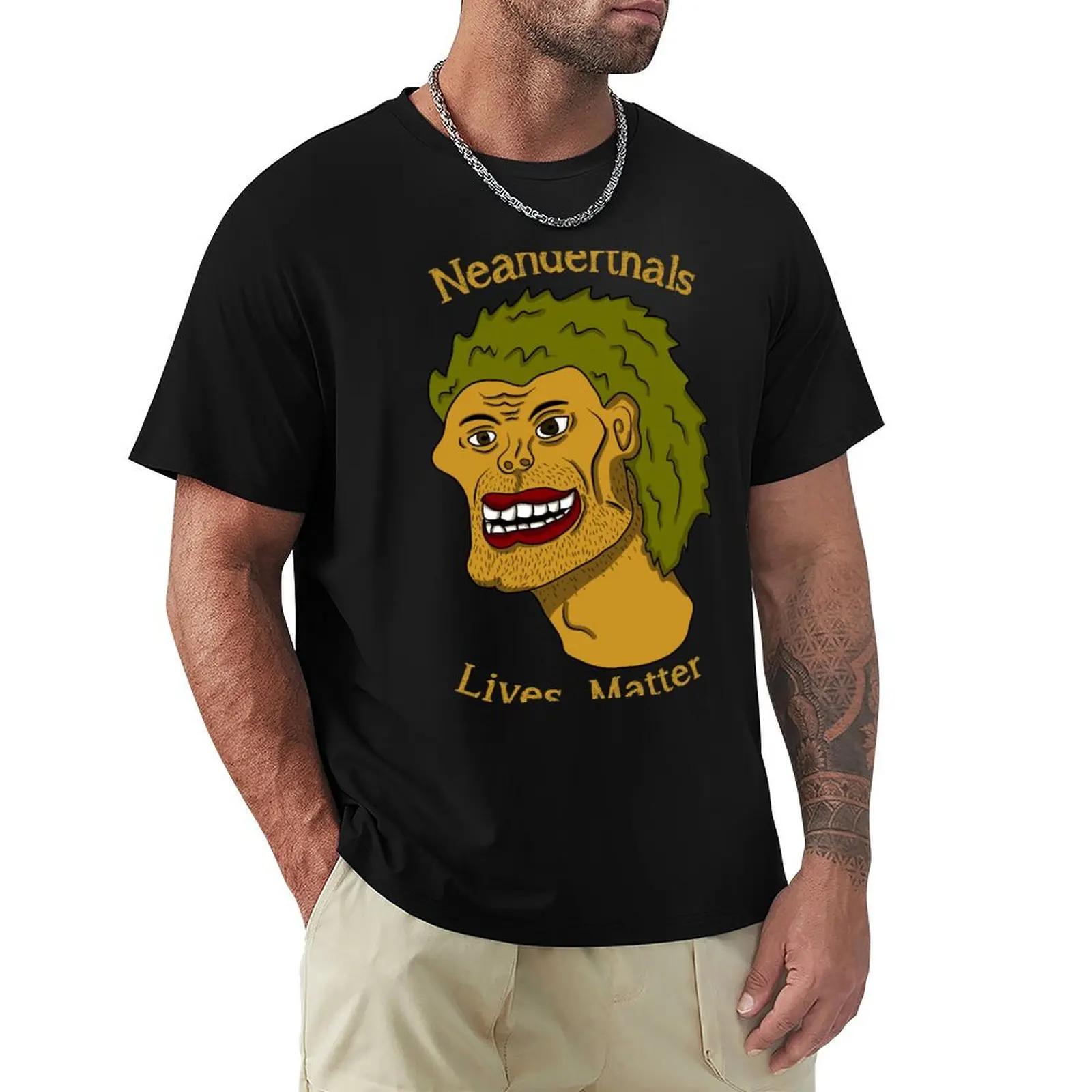

Neanderthals Lives Matter T-Shirt graphic t shirts designer shirts T-shirts for men cotton