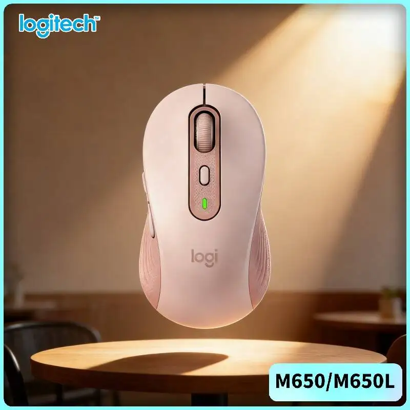 Logitech M650/M650L Signature Mouse - Wireless, Advanced Optical Tracking, Rubber Grips, 400-4000 DPI Tracking