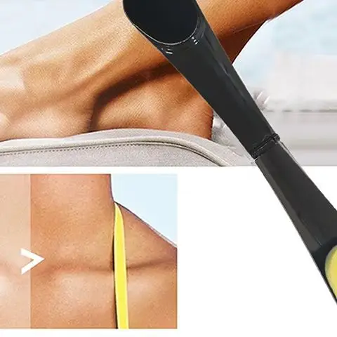 

Yellow Lotion Applicator Self Sunscreen And Tanning Back Applicator Stick Foldable Streak Free Sunscreen Back Applicator