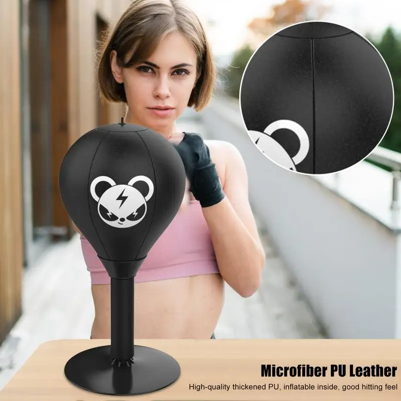 Punching Bag Desktop Punching Bag Stress Buster With Suction Cup Desk Table Boxing Punch Ball Suction Cup Reduce Tension Toys