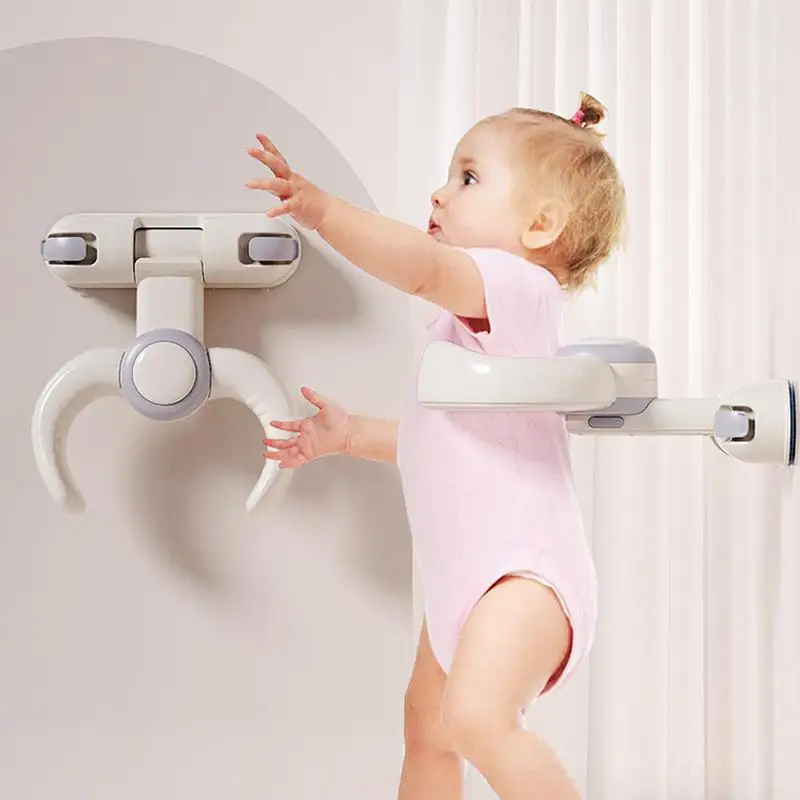 حامل استحمام للأطفال، حامل دش مثبت على الحائط للأطفال الصغار، ملحقات دعم حوض الاستحمام سهلة الإعداد لأصدقاء العائلة والأولاد والبنات