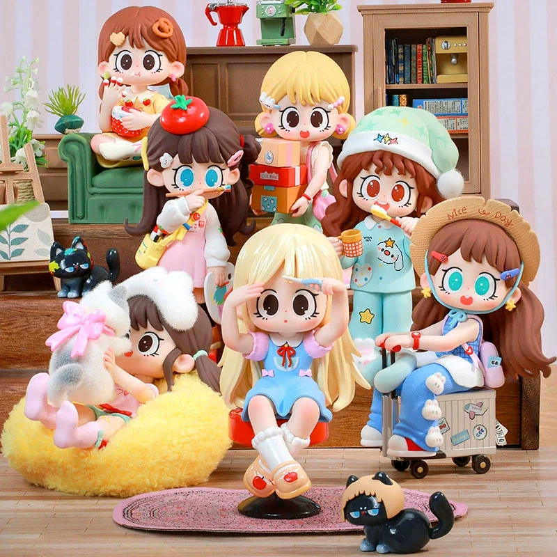 

Kawai Milay три поколения Lazy Time Series слепая коробка милая кукла трендовая фигурка орнамент модель украсить девушку подарок на день рождения