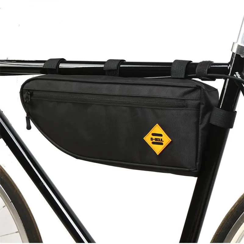 Good Texture Bike Bag Reflective Logo Triangle Bag Large Capacity Triangular Bag Four-point Fixing Large Capacity