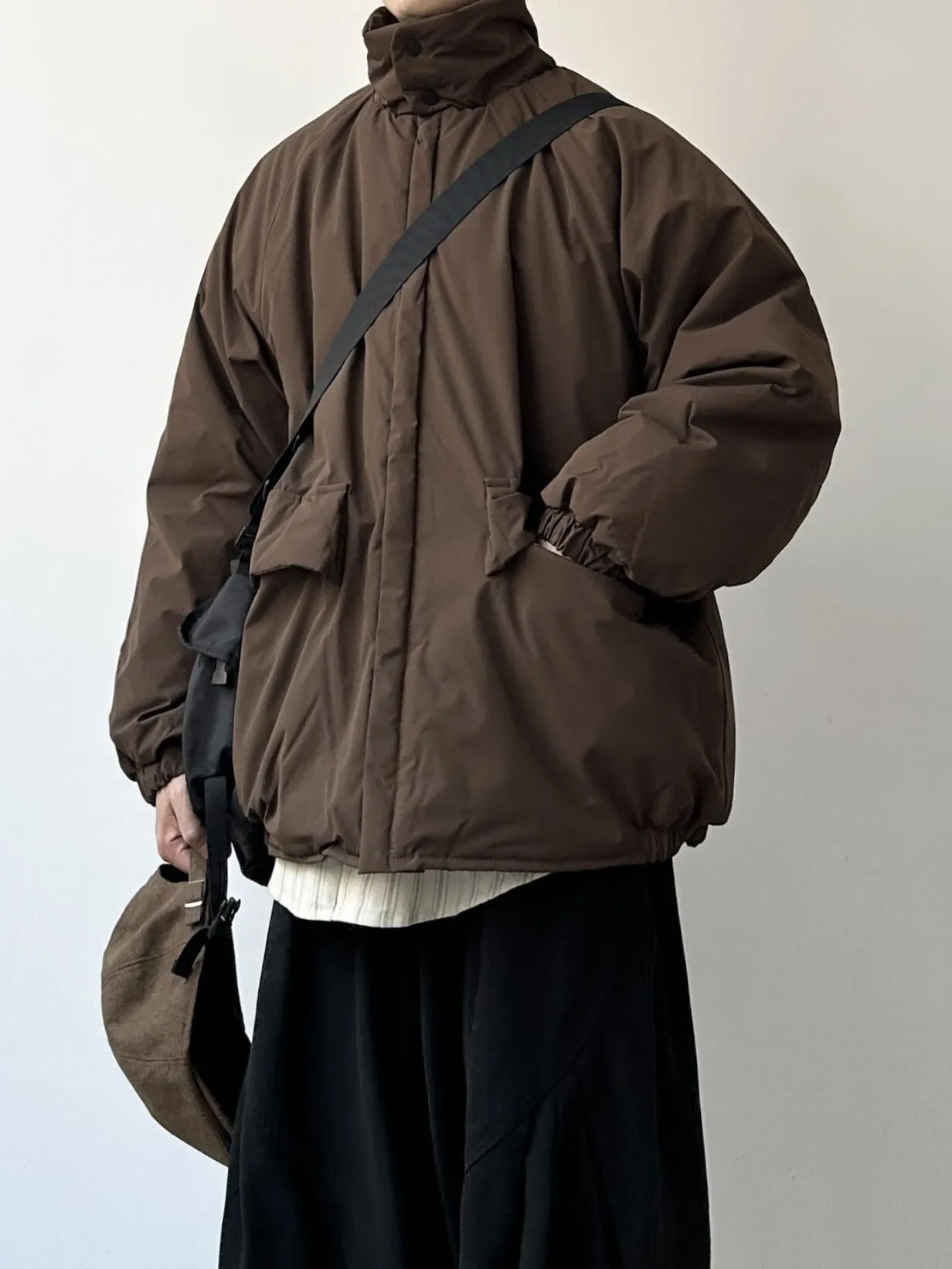 

Мужская хлопковая куртка в стиле ретро в японском стиле с воротником-стойкой, свободная посадка, теплая зимняя рабочая одежда, пальто, молодежная модная повседневная одежда