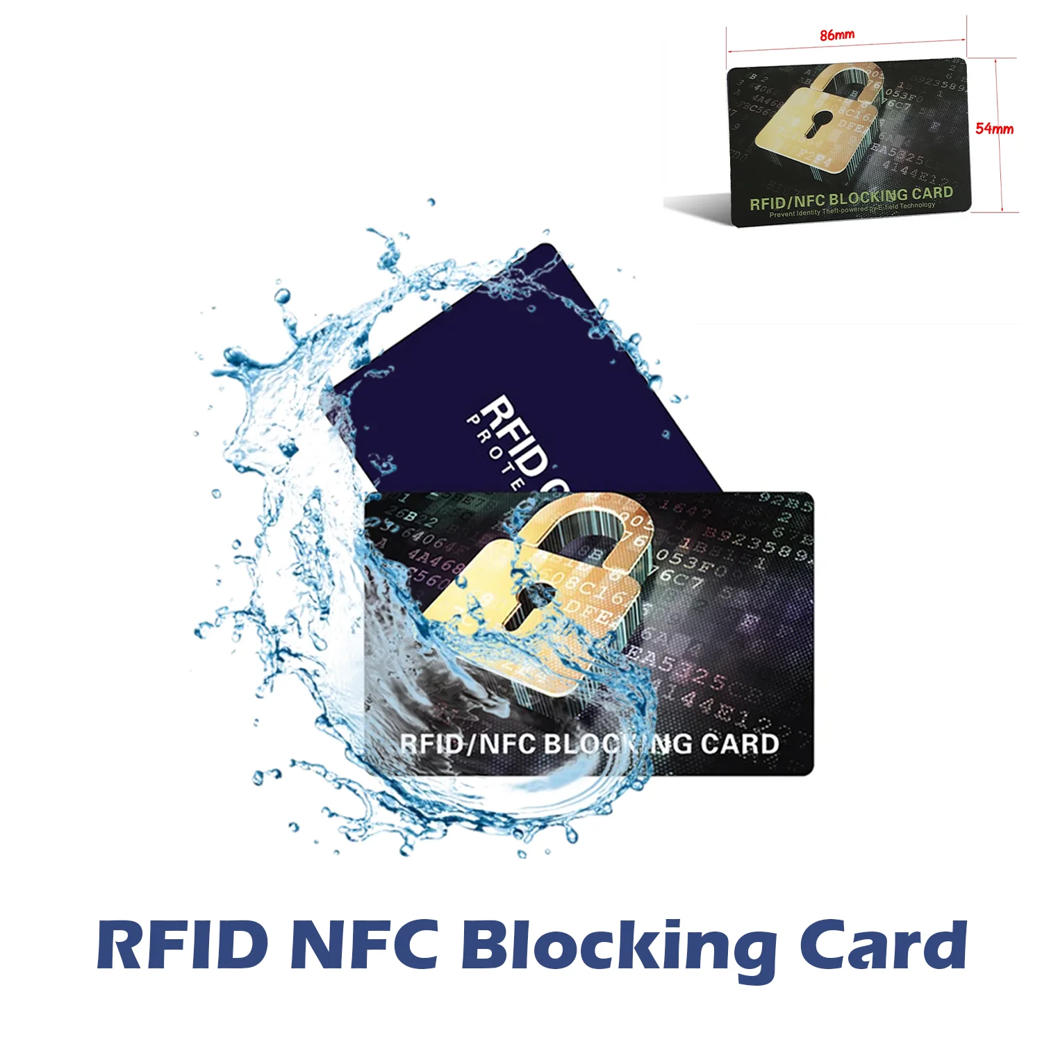 1/2/4PCS RFID Contactless Blocking Card NFC Protect Your Credit Card Slim Anti-Theft Tag Bank Card Protection Blocking Signal