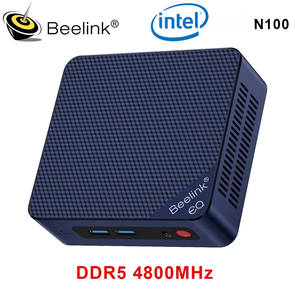 Beelink EQ12 EQ13 Pro Mini PC 12th Gen Intel Core i3 N305 N100 DDR5 16GB 500GB BT5.2 Wifi6 Dual 2.5Gbps LAN Game Computer