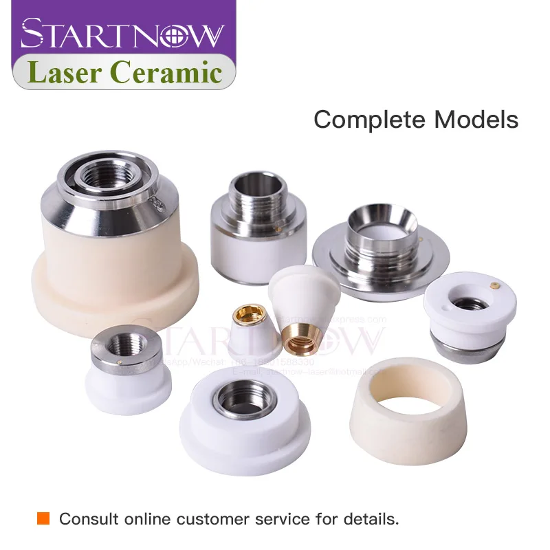 Startnow Laser Nhẫn Ceramic Cho Precitec 2.0 KT XB P0595-94097/M5/6 RAYtools 3D WSX 15.6/19.5mm Laser Đầu Người Giữ Vòi Phun Các Bộ Phận