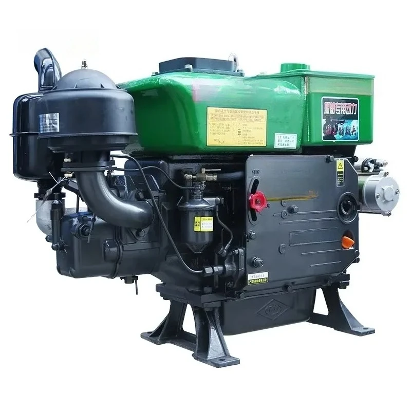 Brand-new 1100-15 Marine Industrial 60HP 4 Stroke Electric Start Single Cylinder Water-Cooled Engine