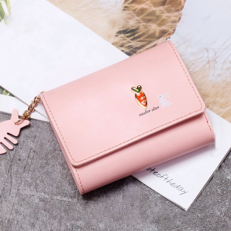 1PCS New Cute Little Animal Girl's Short Wallet Minimalist Wallet