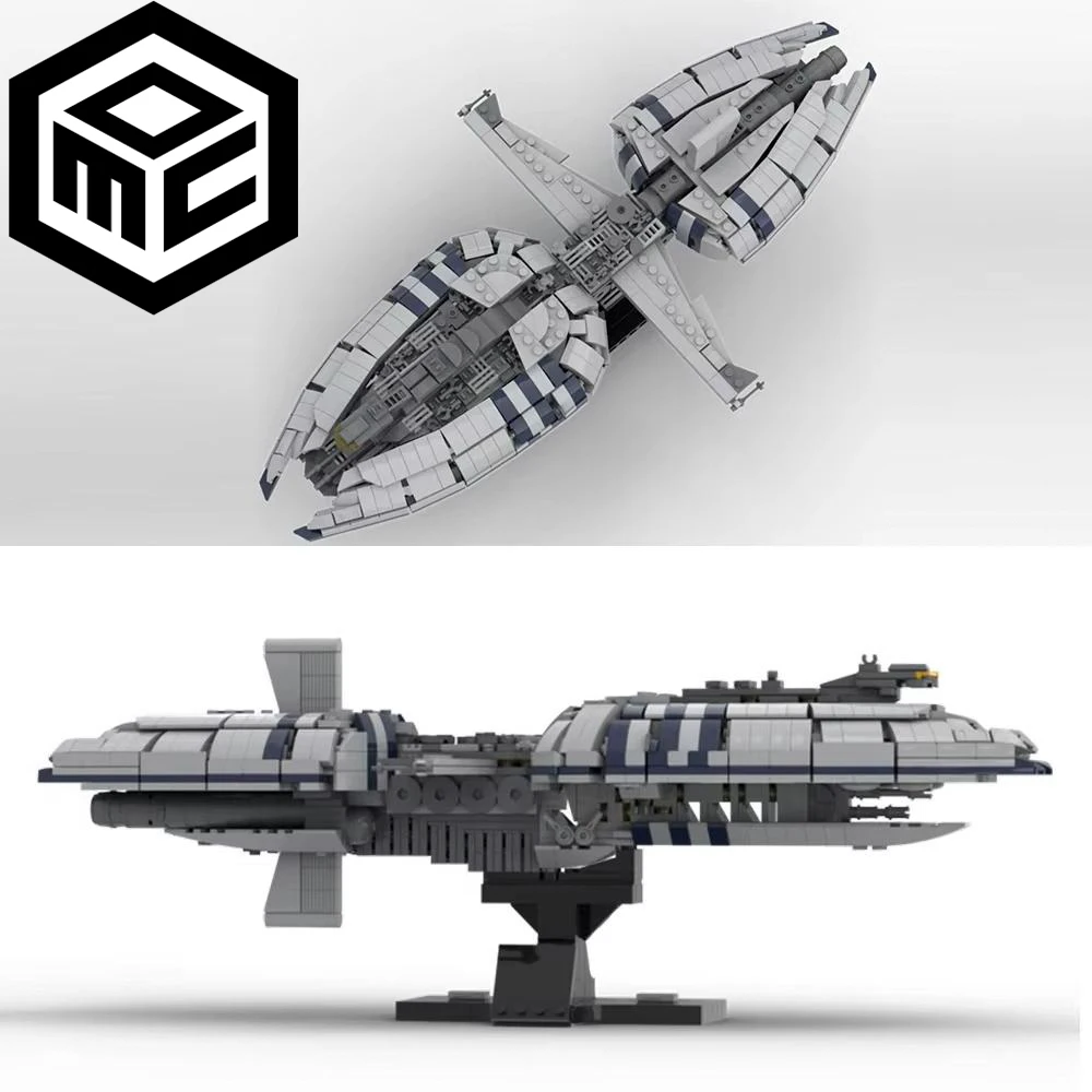 New MOC The Catapult Machine Spacecraft Classic Model Bricks for Children, Frigate Holiday Gift, Building Assembled Bricks