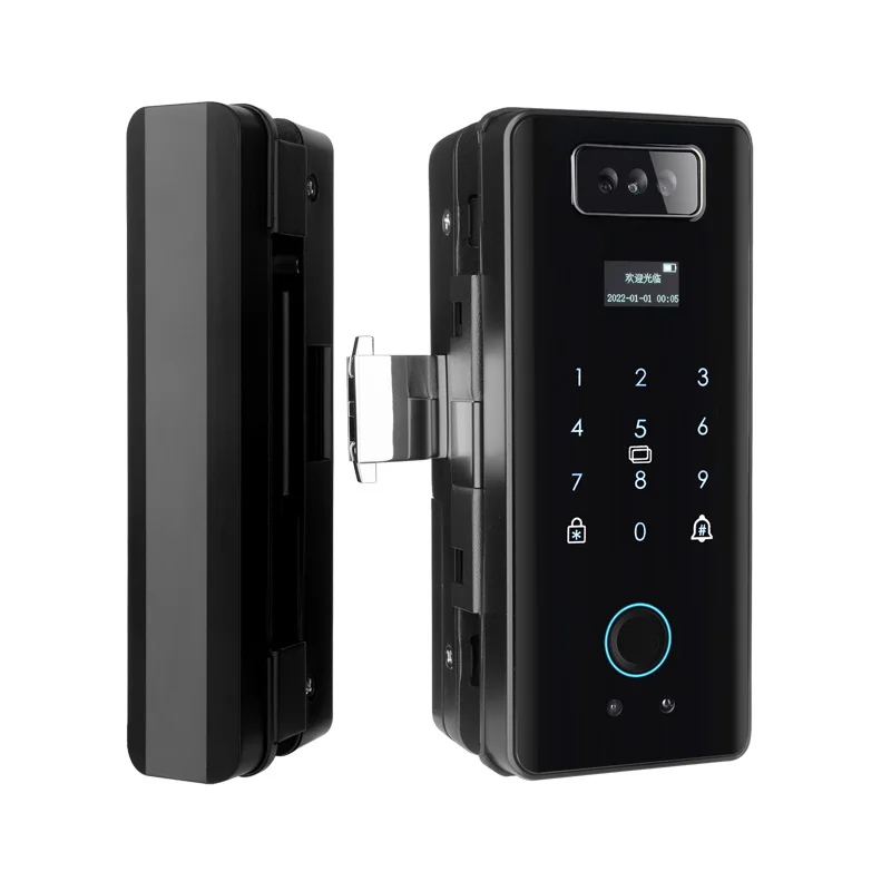 Home Electronic Smart Face Lock Digital Biometric Fingerprint Door Lock Smart Lock for Glass Door