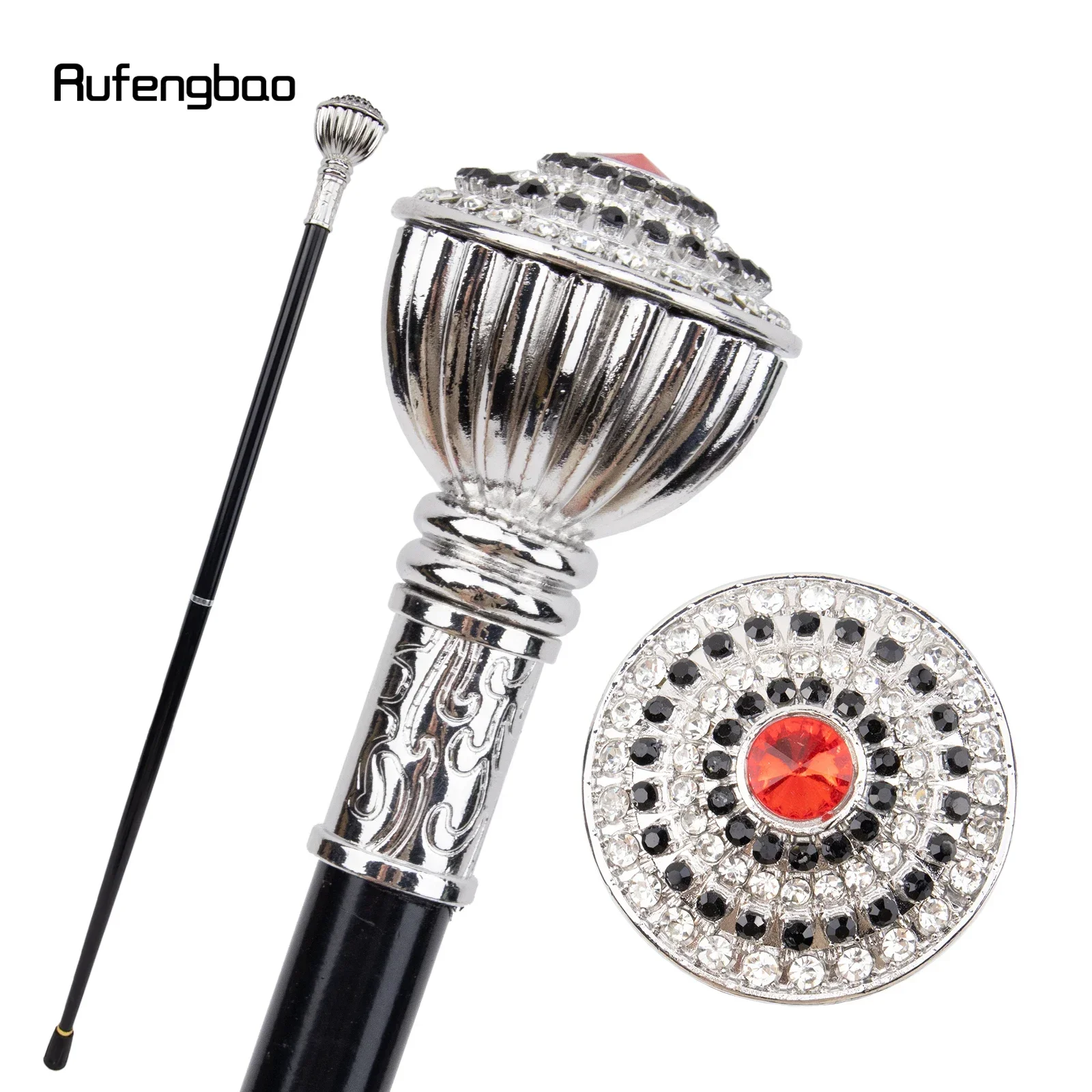 Artificial Diamond Type White  Performance Stage Cane Decorative Stick Decorative For Cosplay And Parties, For Cosplay & Party